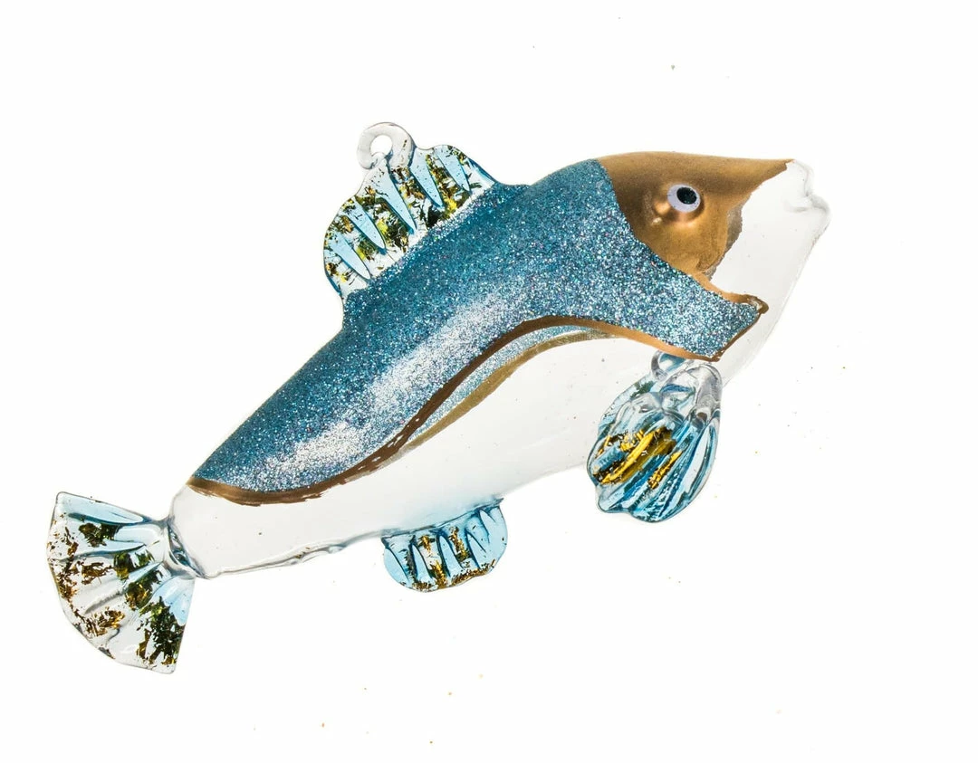 Promo β¨ The π Christmas Palace 3.25" BLUE FISH GLASS ORNAMENT SET OF 4 π Christmas Ornaments π 1 The Christmas Palace 3.25" BLUE FISH GLASS ORNAMENT SET OF 4 Christmas Ornaments