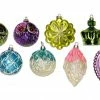 The Christmas Palace Christmas Ornaments 3"- 4" VINTAGE BOHEMIAN GLASS ORNAMENTS SET OF 24