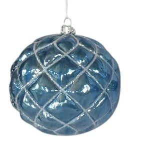 Best reviews of π The π Christmas Palace π Christmas Ornaments 4.75" BLUE DIAMOND GLASS ORNAMENT SET OF 2 π 1 The Christmas Palace Christmas Ornaments 4.75" BLUE DIAMOND GLASS ORNAMENT SET OF 2