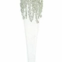 The Christmas Palace Christmas Ornaments 10" CRYSTAL BEADED ICICLE ORNAMENT SET OF 6