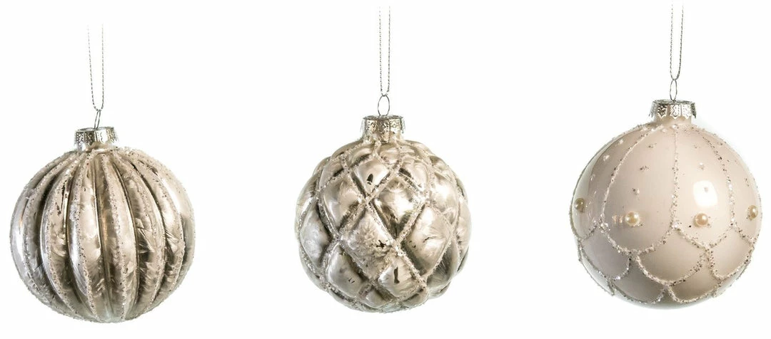Best reviews of β The π Christmas Palace 3" GLASS WHITE DECORATIVE BALL ASSORTED SET OF 12 𧨠3 The Christmas Palace 3" GLASS WHITE DECORATIVE BALL ASSORTED SET OF 12