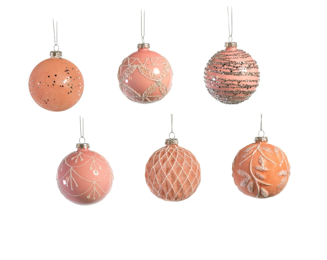 Best deal π₯ The π Christmas Palace π Christmas Ornaments 3" GLASS PINK BALL ORNAMENT ASSORTED SET OF 12 π 1 The Christmas Palace Christmas Ornaments 3" GLASS PINK BALL ORNAMENT ASSORTED SET OF 12