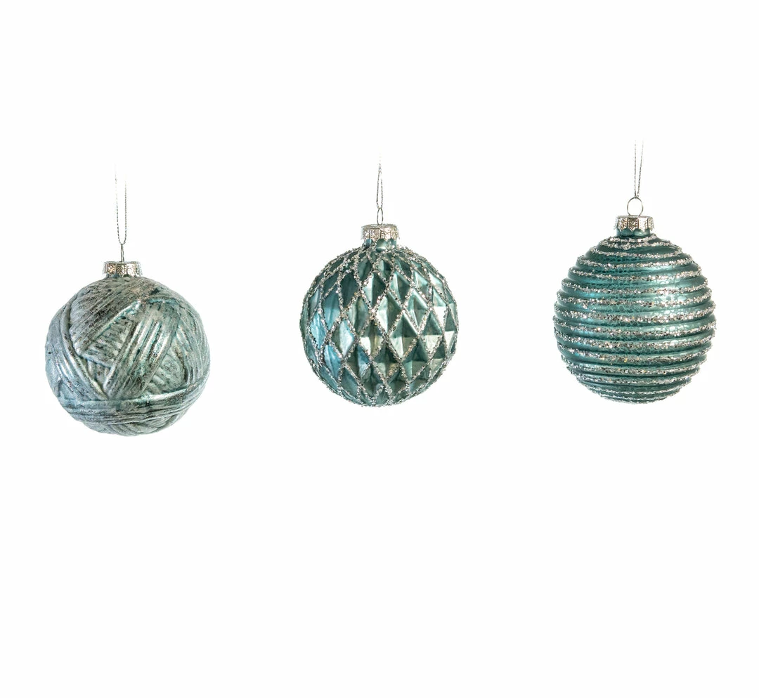 Cheap π The π Christmas Palace 3" BLUE GLASS BALL ORNAMENT ASSORTED SET OF 12 βοΈ 2 The Christmas Palace 3" BLUE GLASS BALL ORNAMENT ASSORTED SET OF 12