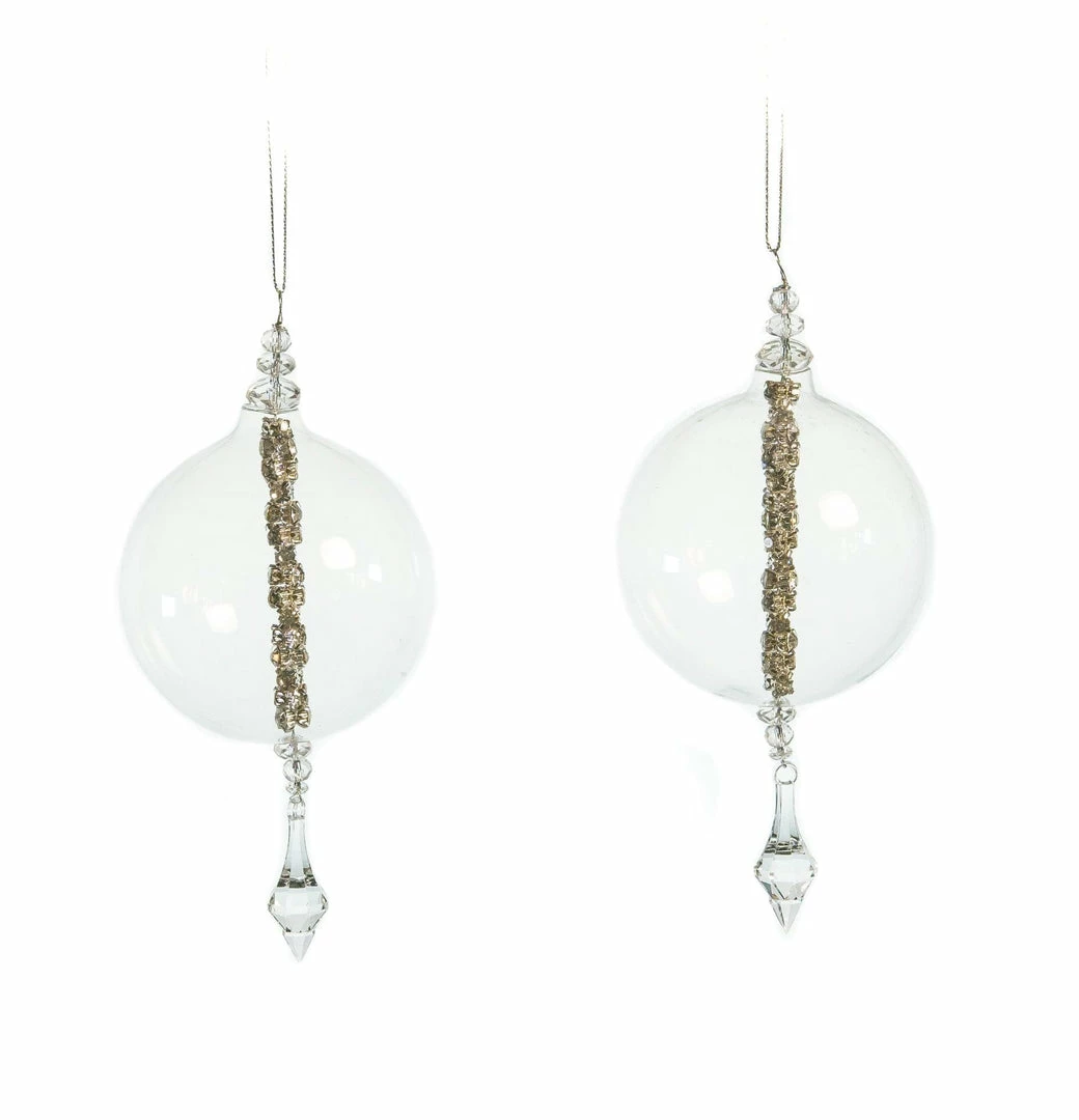 Best Sale π The β Christmas Palace 3" CRYSTAL WITH BEADS INSIDE ORNAMENT SET OF 12 β Christmas Ornaments β€οΈ 1 The Christmas Palace 3" CRYSTAL WITH BEADS INSIDE ORNAMENT SET OF 12 Christmas Ornaments