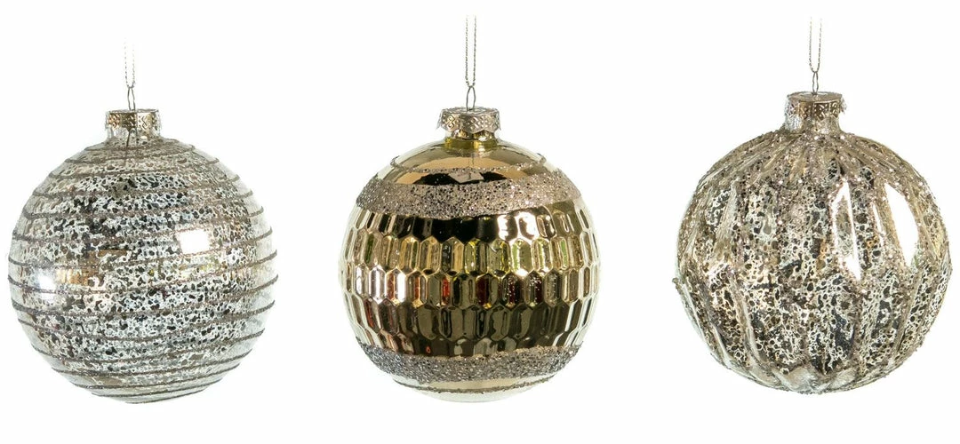 Cheap π The π Christmas Palace 4" GLASS PEWTER BALL DECORATIVE ORNAMENT ASSORTED SET OF 12 π Christmas Ornaments β¨ 2 The Christmas Palace 4" GLASS PEWTER BALL DECORATIVE ORNAMENT ASSORTED SET OF 12 Christmas Ornaments