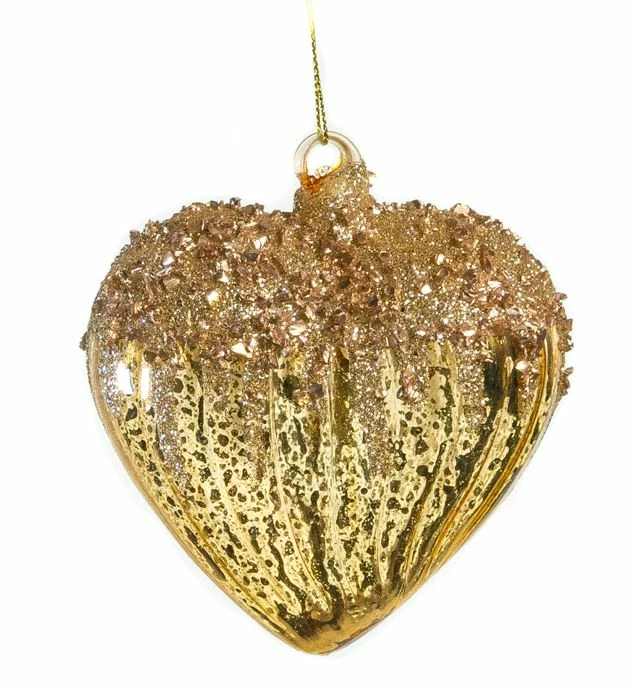 Brand new π The π Christmas Palace 5" GOLD HEART & BALL GLITTER ORNAMENT SET OF 12 π₯° 3 The Christmas Palace 5" GOLD HEART & BALL GLITTER ORNAMENT SET OF 12