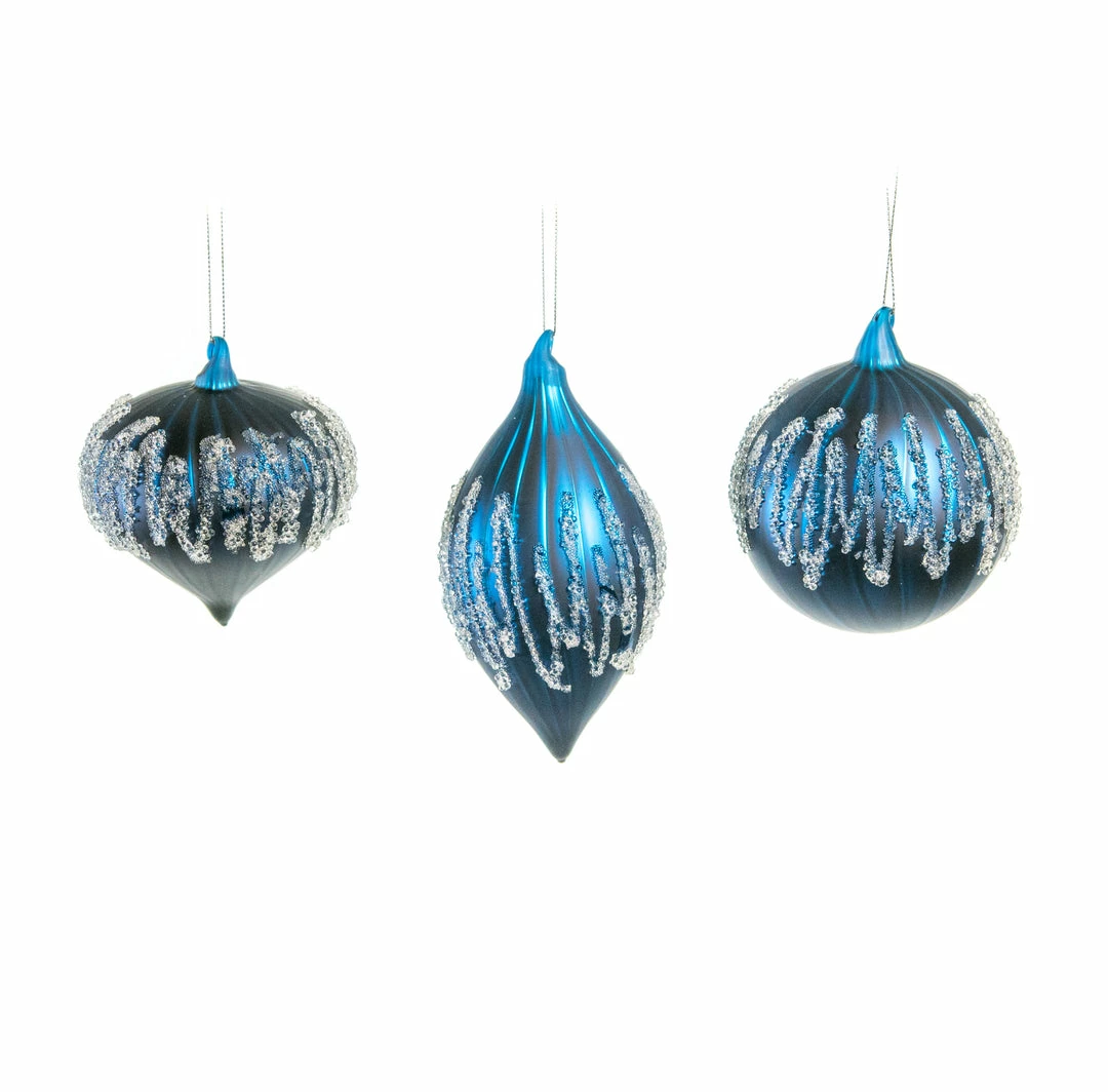 Top 10 π The π Christmas Palace 3"-4" BLUE MATTE DECORATIVE ORNAMENTS ASSORTED SET OF 12 π Christmas Ornaments π€© 1 The Christmas Palace 3"-4" BLUE MATTE DECORATIVE ORNAMENTS ASSORTED SET OF 12 Christmas Ornaments