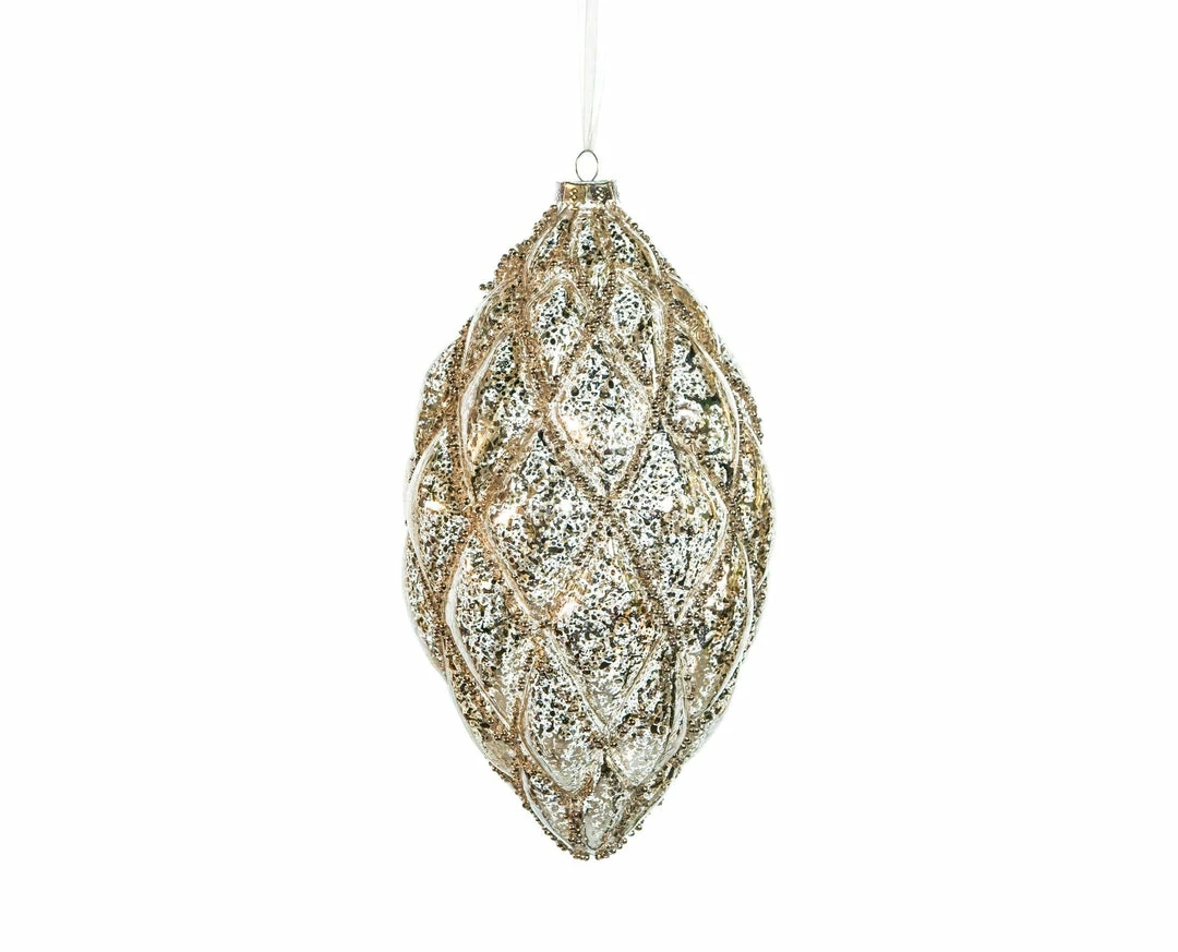 Discount π€© The π Christmas Palace Gilded Elegance 10" PEWTER PINE CONE ORNAMENT SET OF 2 π₯° 2 The Christmas Palace Gilded Elegance 10" PEWTER PINE CONE ORNAMENT SET OF 2