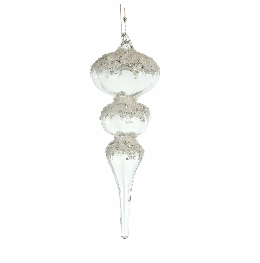 Outlet β The π Christmas Palace 8" CRYSTAL FINIAL WITH GLITTER SET OF 6 Crystal Elegance π 2 The Christmas Palace 8" CRYSTAL FINIAL WITH GLITTER SET OF 6 Crystal Elegance