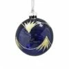 The Christmas Palace 3" MIDNIGHT BLUE ASSORTED ORNAMENT SET OF 12