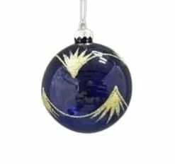 The Christmas Palace 3" MIDNIGHT BLUE ASSORTED ORNAMENT SET OF 12