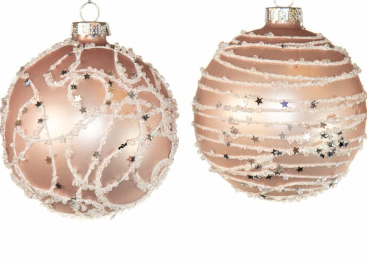 Deals β€οΈ The β Christmas Palace β Christmas Ornaments 3" PINK WITH WHITE SEQUINED ICING ASSORTED ORNAMENT SET OF 12 π₯° 2 The Christmas Palace Christmas Ornaments 3" PINK WITH WHITE SEQUINED ICING ASSORTED ORNAMENT SET OF 12