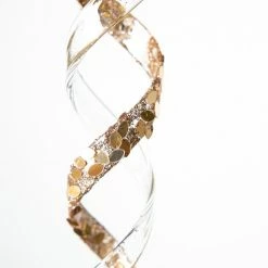 Best deal π The π Christmas Palace 11" SPIRAL ICICLE WITH GOLD GLITTER ORNAMENT SET OF 12 π Christmas Ornaments π 5 The Christmas Palace 11