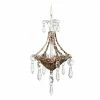 The Christmas Palace 8" CRYSTAL CHANDALIER SEQUINS ORNAMENT SET OF 2