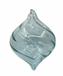 The Christmas Palace Christmas Ornaments 6" ARCTIC BLUE GLASS FINIAL SET OF 6