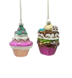 Coupon π The π Christmas Palace π Christmas Ornaments 4" LAYERED CUPCAKE ASSORTED ORNAMENT SET OF 6 β 1 The Christmas Palace Christmas Ornaments 4" LAYERED CUPCAKE ASSORTED ORNAMENT SET OF 6