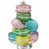 The Christmas Palace Christmas Ornaments 6" MACAROONS ON A PLATE ORNAMENT SET OF 6