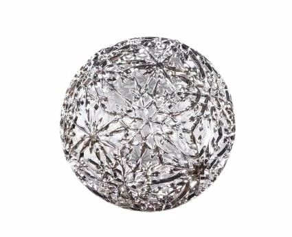 Brand new 𧨠The π Christmas Palace 8" SILVER SNOWFLAKE MATTE ORNAMENT SET OF 2 β 1 The Christmas Palace 8" SILVER SNOWFLAKE MATTE ORNAMENT SET OF 2