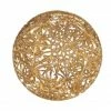 The Christmas Palace 8" GOLD SNOWFLAKE GLITTER ORNAMENT SET OF 2