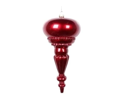 Discount π The π Christmas Palace 10" SHINY BURGUNDY FINIAL SET OF 6 π 1 The Christmas Palace 10" SHINY BURGUNDY FINIAL SET OF 6