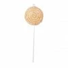 The Christmas Palace Sugar & Spice 10" YELLOW LOLLIPOP WITH CLEAR GLITTER SET OF 12