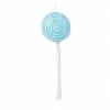 The Christmas Palace 10" TEAL LOLLIPOP WITH CLEAR GLITTER SET OF 12 Christmas Ornaments