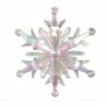 The Christmas Palace 10" CLEAR IRIDESCENT SNOWFLAKE ORNAMENTS SET OF 4 Christmas Ornaments