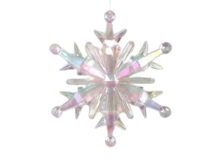 Best deal π― The π Christmas Palace 10" CLEAR IRIDESCENT SNOWFLAKE ORNAMENTS SET OF 4 π Christmas Ornaments βοΈ 1 The Christmas Palace 10" CLEAR IRIDESCENT SNOWFLAKE ORNAMENTS SET OF 4 Christmas Ornaments