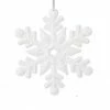 The Christmas Palace 10" WHITE SNOWFLAKE ORNAMENT SET OF 2 Christmas Ornaments