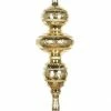 The Christmas Palace 14" GOLD FINIAL ORNAMENT SET OF 2