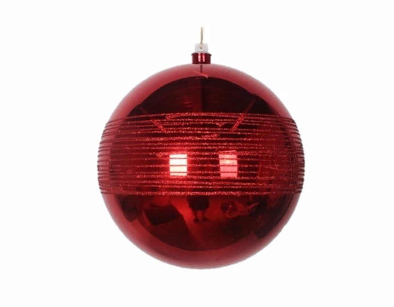 Wholesale π The π Christmas Palace Shatterproof & Glass Sets 4" RED GLITTER SHINY BALL SET OF 6 β 1 The Christmas Palace Shatterproof & Glass Sets 4" RED GLITTER SHINY BALL SET OF 6