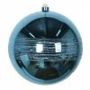 The Christmas Palace All About The Blues 8" TURQUOISE BLUE GLITTER SHINY BALL SET OF 6