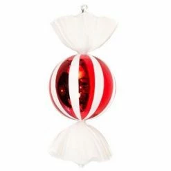 The Christmas Palace 19" LARGE CANDY WRAP ORNAMENTS SET OF 4