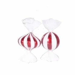 The Christmas Palace Christmas Ornaments 8" PEPPERMINT CANDY ORNAMENT SET OF 6