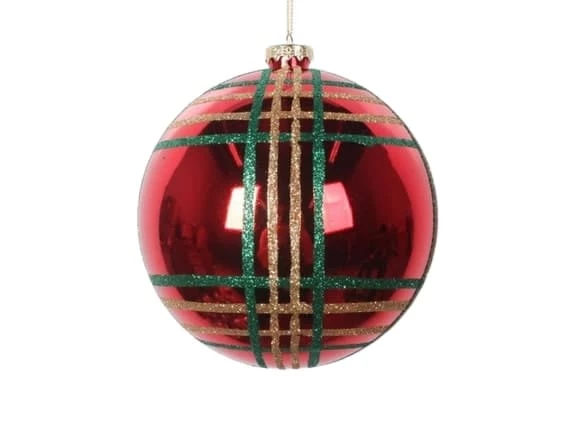 Cheapest π― The π Christmas Palace π Christmas Ornaments 5.5" RED & GREEN PLAID ORNAMENT SET OF 6 π€© 1 The Christmas Palace Christmas Ornaments 5.5" RED & GREEN PLAID ORNAMENT SET OF 6