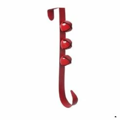 The Christmas Palace 12" RED JINGLE BELL WREATH HANGER