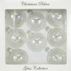 The Christmas Palace 2.5" IRIDESCENT GLASS ORNAMENT SET OF SET OF 24 Shatterproof & Glass Sets