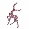 The Christmas Palace 7" PINK REINDEER ORNAMENT SET OF 4
