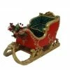 The Christmas Palace 18" RED & GOLD SLEIGH Sleighs & Ladders
