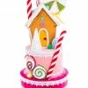 The Christmas Palace 22" PINK 3 TIER CANDY HOUSE Sugar & Spice