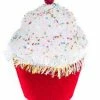 The Christmas Palace 7" RED CUPCAKE WITH SPRINKLES SET OF 4 Christmas Ornaments