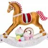 The Christmas Palace Sugar & Spice 23" BROWN ROCKING GINGERBREAD HORSE