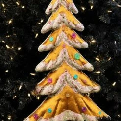 Promo π₯ The π Christmas Palace 26" BROWN FLOCKED TREE Sugar & Spice π― 7 The Christmas Palace 26