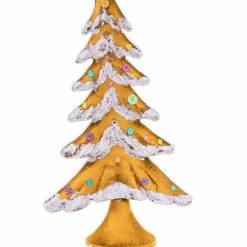 The Christmas Palace Sugar & Spice 17" BROWN FLOCKED TREE