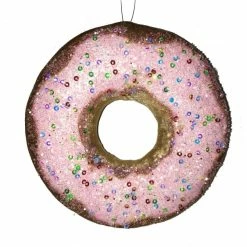 The Christmas Palace 5" PINK DONUT WITH SPRINKLES SET OF 6