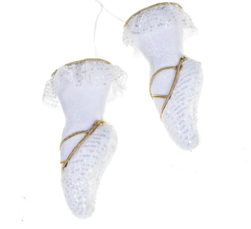 Buy π The β Christmas Palace Pretty In Pink 23" WHITE BALLET π SHOES ORNAMENT SET OF 2 β€οΈ 1 The Christmas Palace Pretty In Pink 23" WHITE BALLET SHOES ORNAMENT SET OF 2