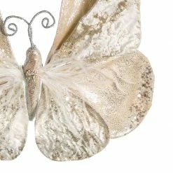 The Christmas Palace Butterflies 10" GOLD BUTTERFLY SET OF 2