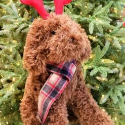 Cheap π The π
Christmas Palace 22" BROWN πΆ DOG WITH RED ANTLERS Deers, Bears & Swans π€© 7 The Christmas Palace 22