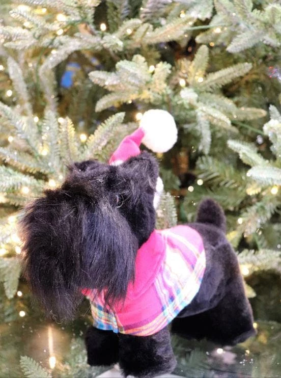 Best deal π The π Christmas Palace 18" BLACK πΆ DOG WITH PLAID π SHIRT Deers, Bears & Swans π₯ 2 The Christmas Palace 18" BLACK DOG WITH PLAID SHIRT Deers, Bears & Swans