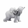 The Christmas Palace 10" POLAR BEAR & BABY WITH SCARF